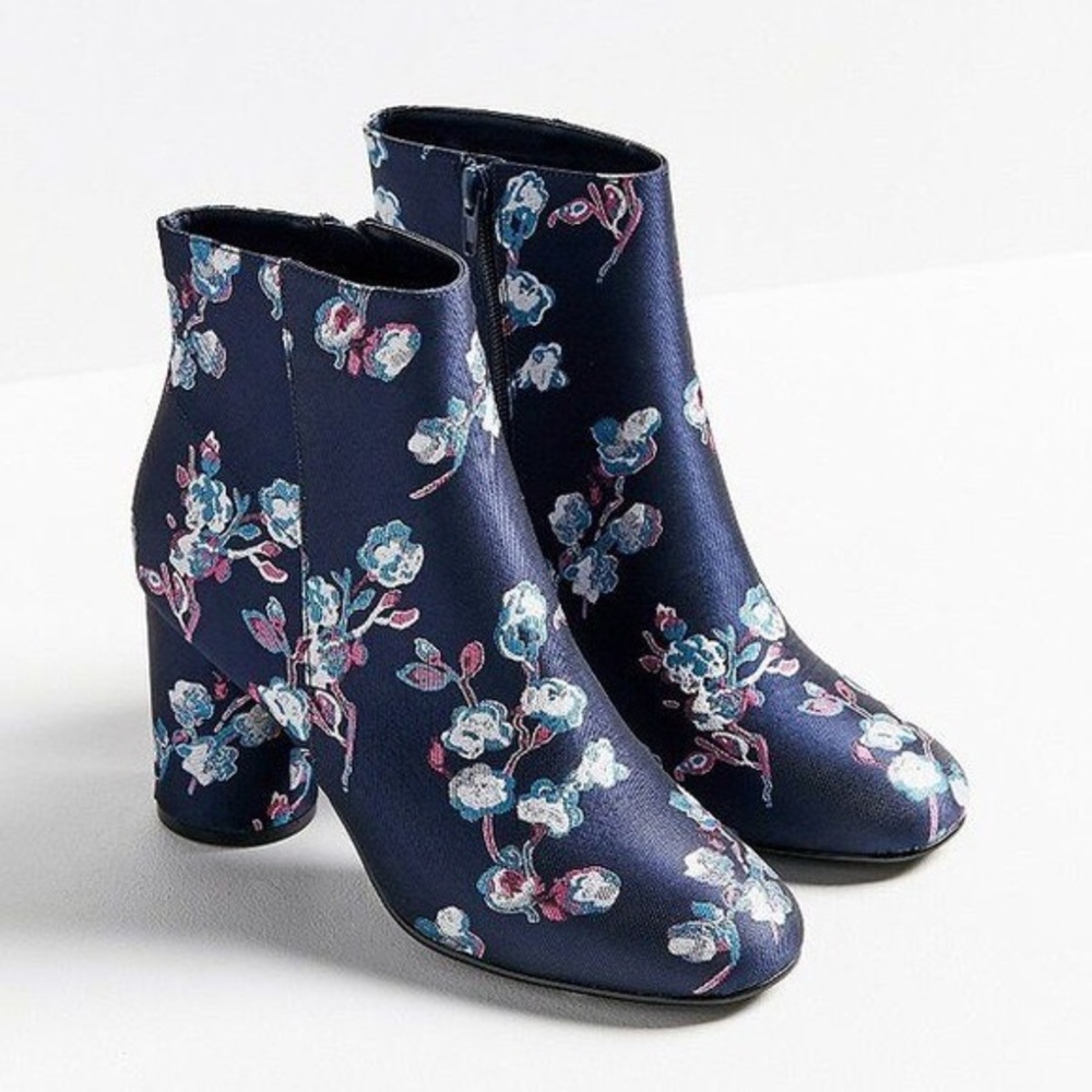 Urban Outfitters Floral Booties